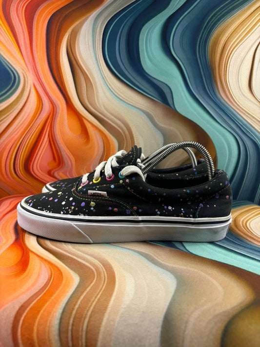 Vans Classic Black Paint Drip