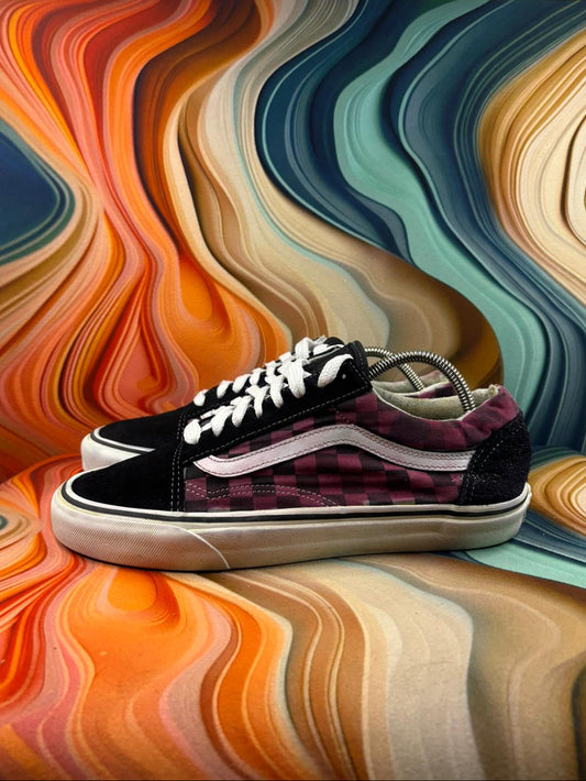 Vans Classic Black Pink Checker