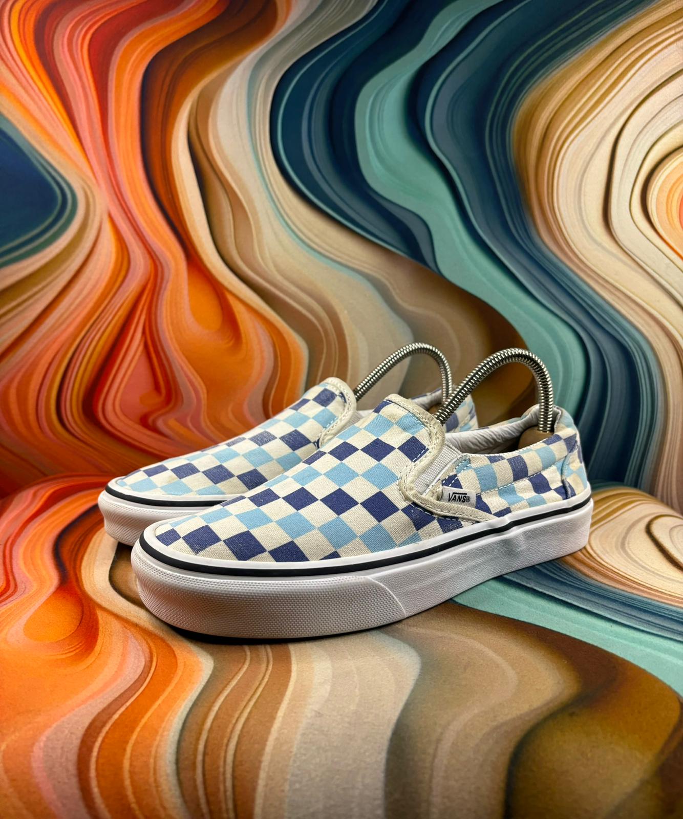 Vans Classic Blue White Checker