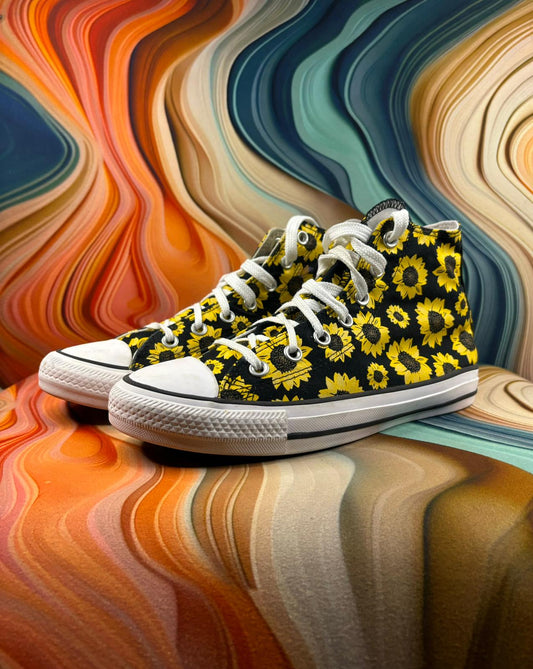 Converse Chuck High Sunflower Print