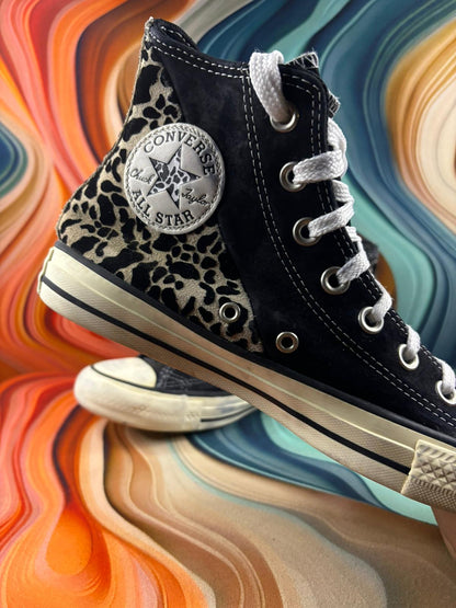 Converse Chuck Leopard High Black