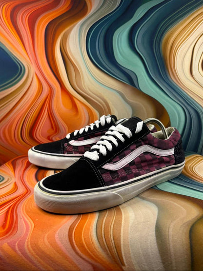Vans Classic Black Pink Checker