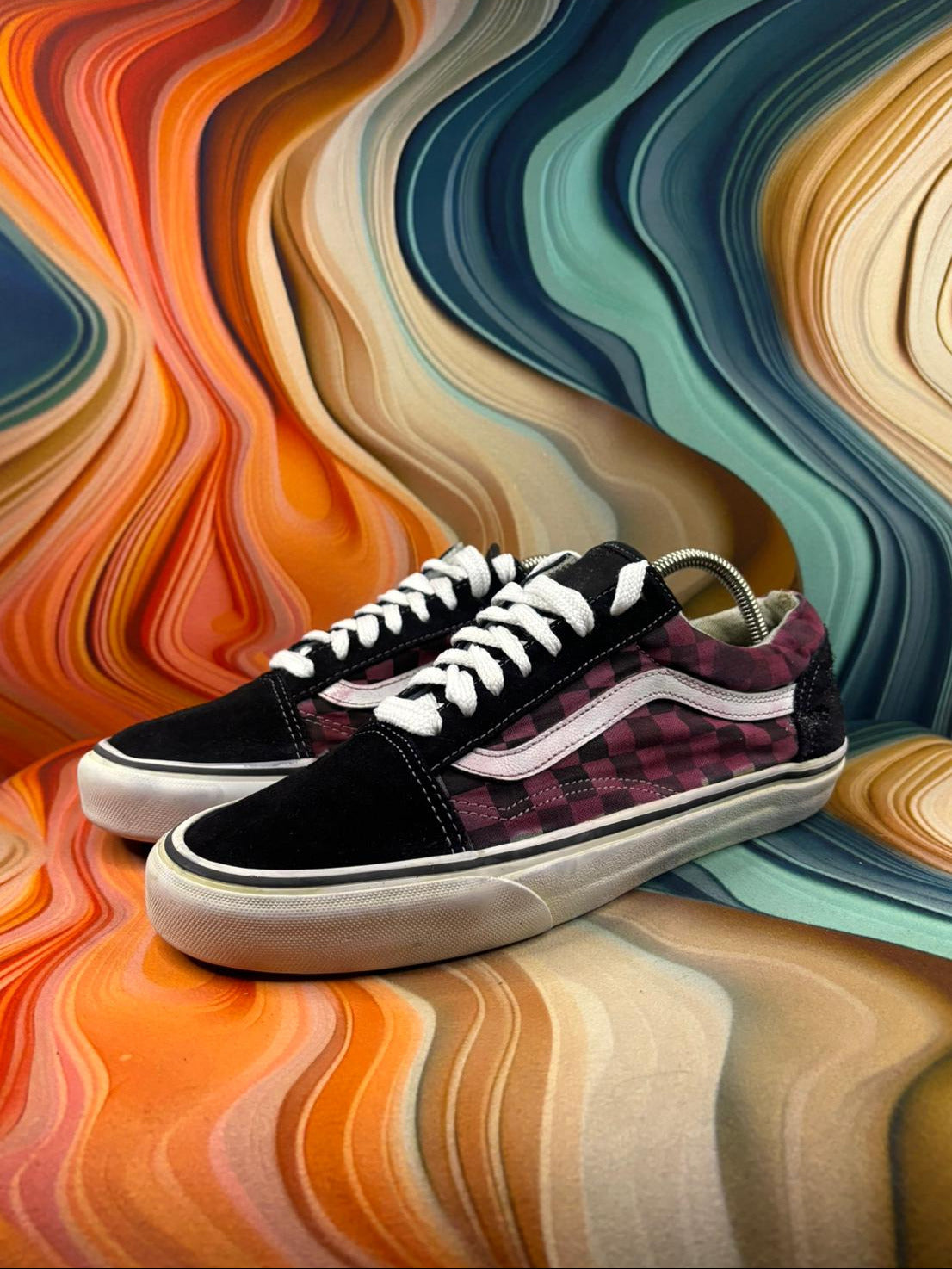 Vans Classic Black Pink Checker