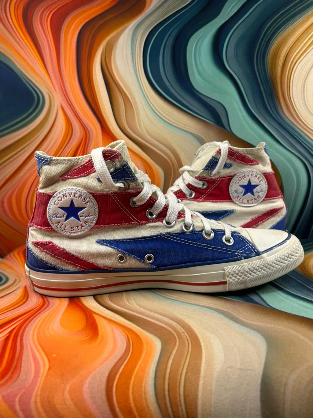 Converse Chuck High Red Blue
