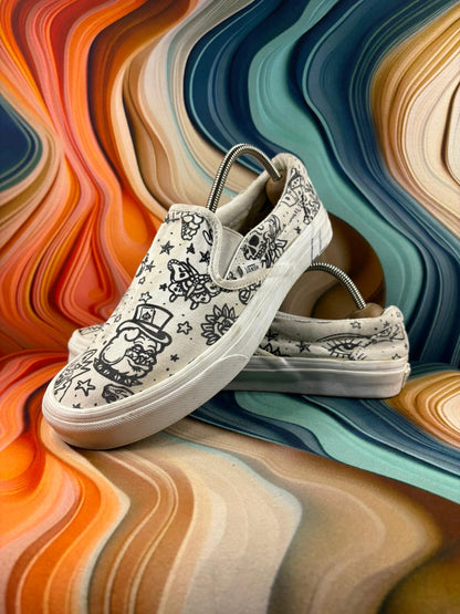 Vans Classic Low Beige Graphic