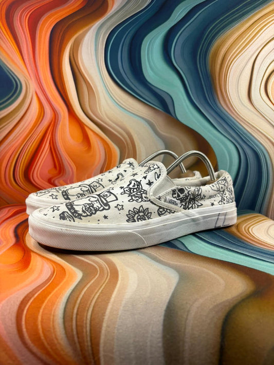Vans Classic Low Beige Graphic