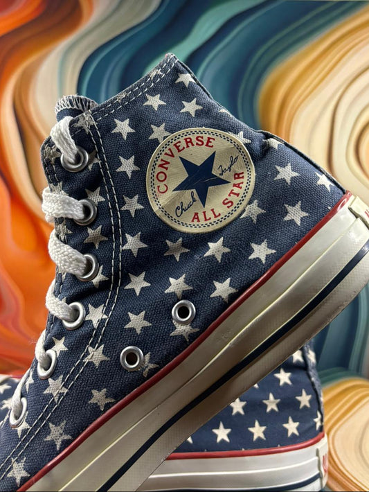Converse Chuck High Blue Star