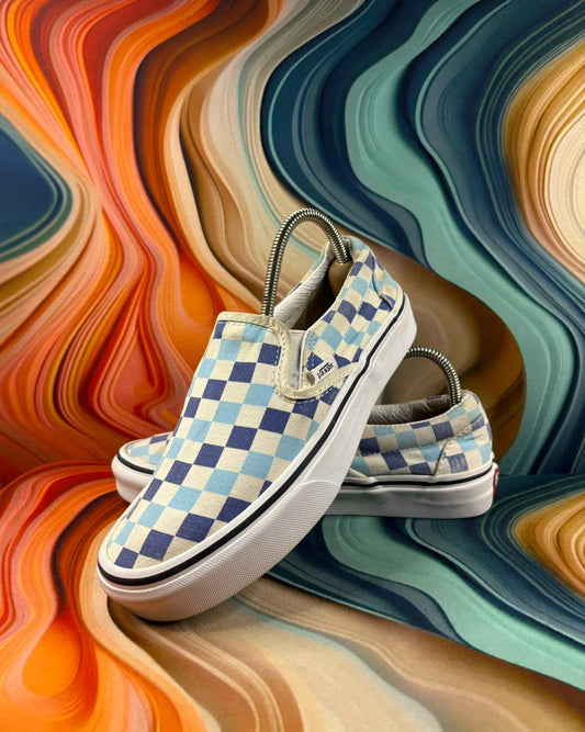 Vans Classic Blue White Checker
