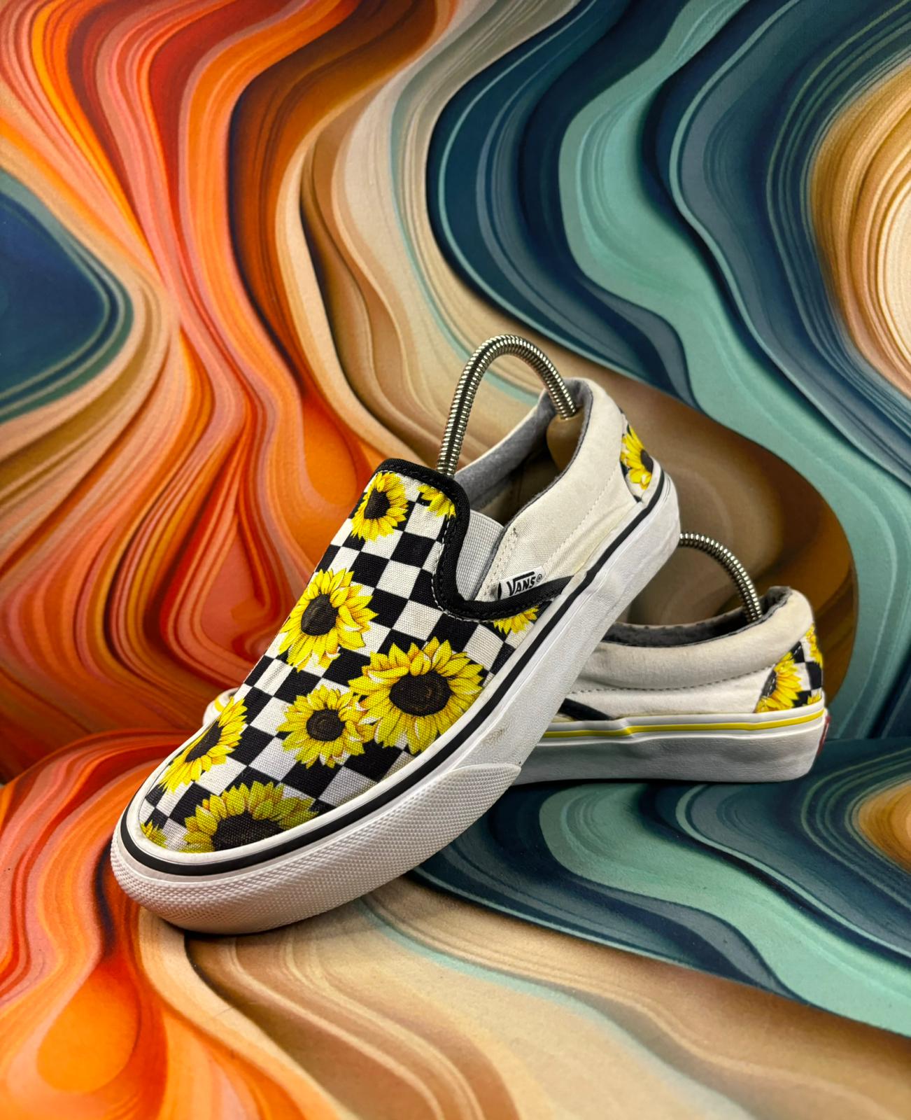 Vans Classic Sunflower Print Checker