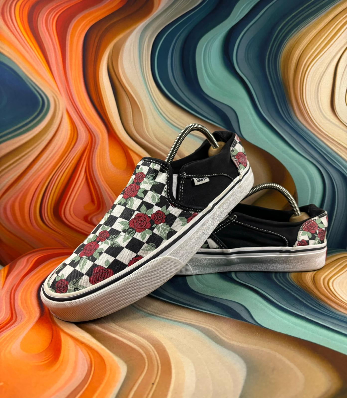 Vans Classic Rose Print Checker