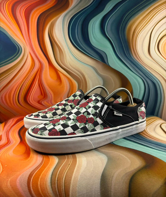 Vans Classic Rose Print Checker