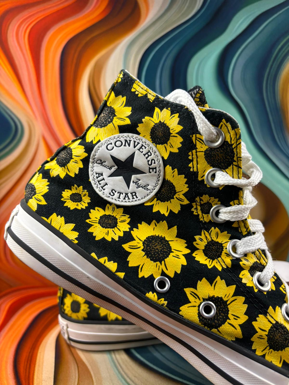 Converse Chuck High Sunflower Print