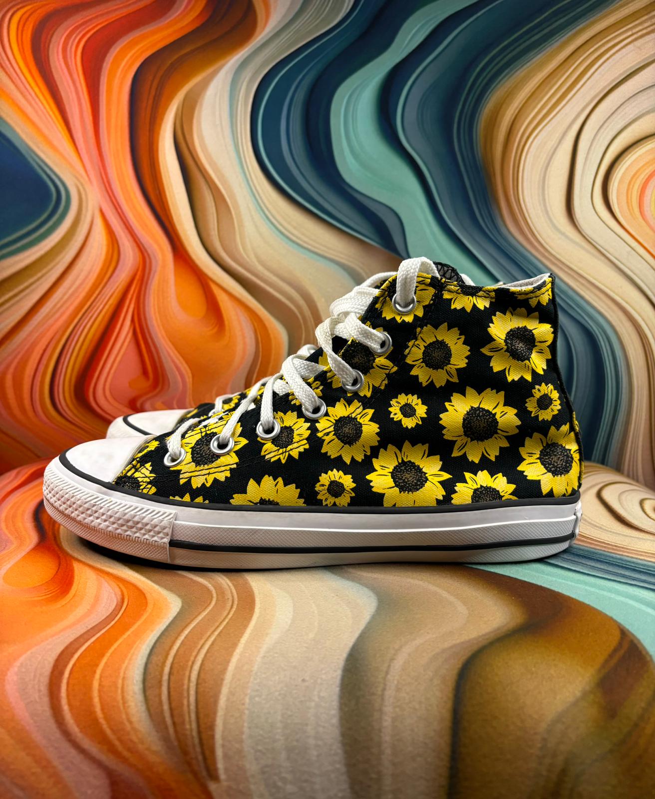 Converse Chuck High Sunflower Print